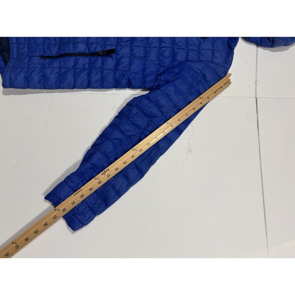 The North Face Women's Thermoball Hooded Jacket Coat Size S Quilted Puffer Blue - Picture 8 of 15